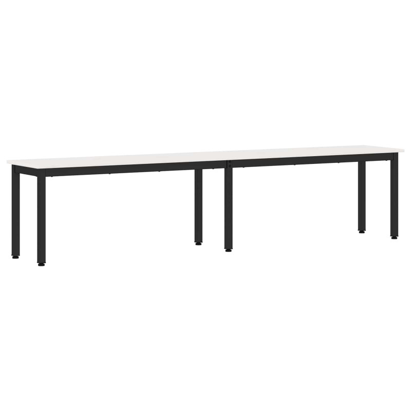 ławka Biały 200 x 35 x 45 cm Lite drewno sosnowe