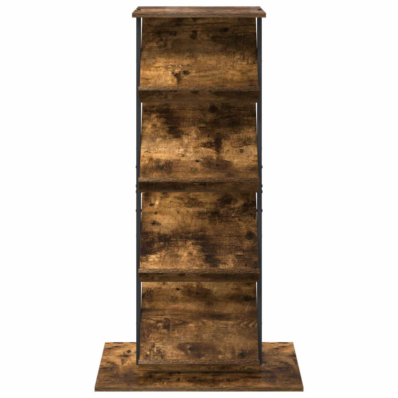 Regał na gazety z półką Dąb wędzony 68 x 40 x 123.5 cm