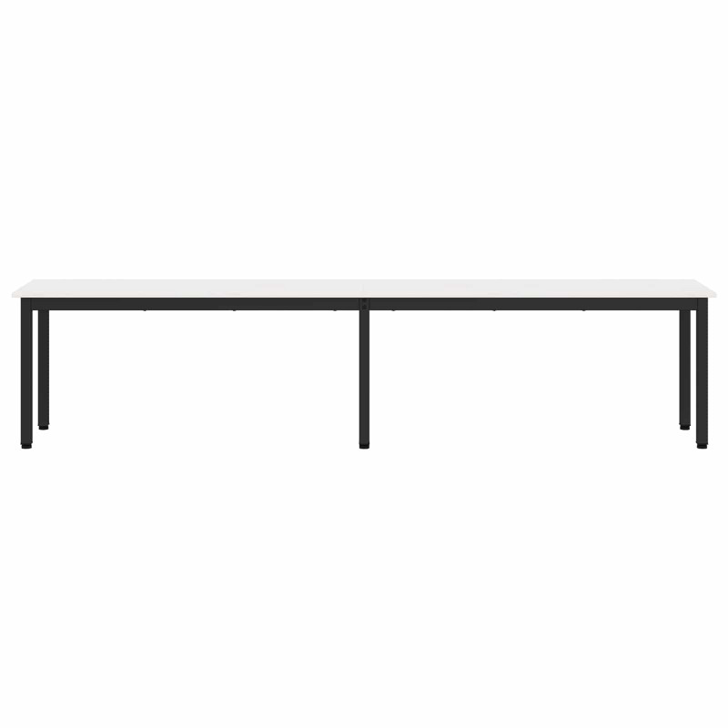 ławka Biały 200 x 35 x 45 cm Lite drewno sosnowe