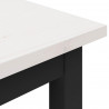 ławka Biały 200 x 35 x 45 cm Lite drewno sosnowe