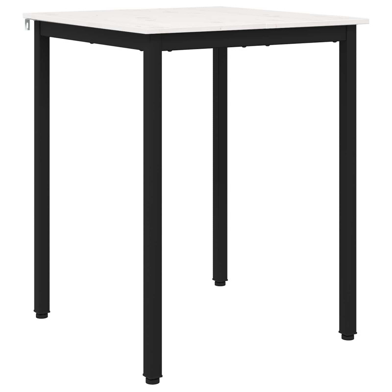 Stół jadalny Biały 60 x 60 x 75 cm Lite drewno sosnowe