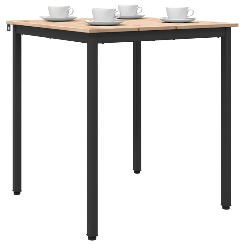 Stół jadalny Naturalny 70 x 70 x 75 cm Lite drewno sosnowe