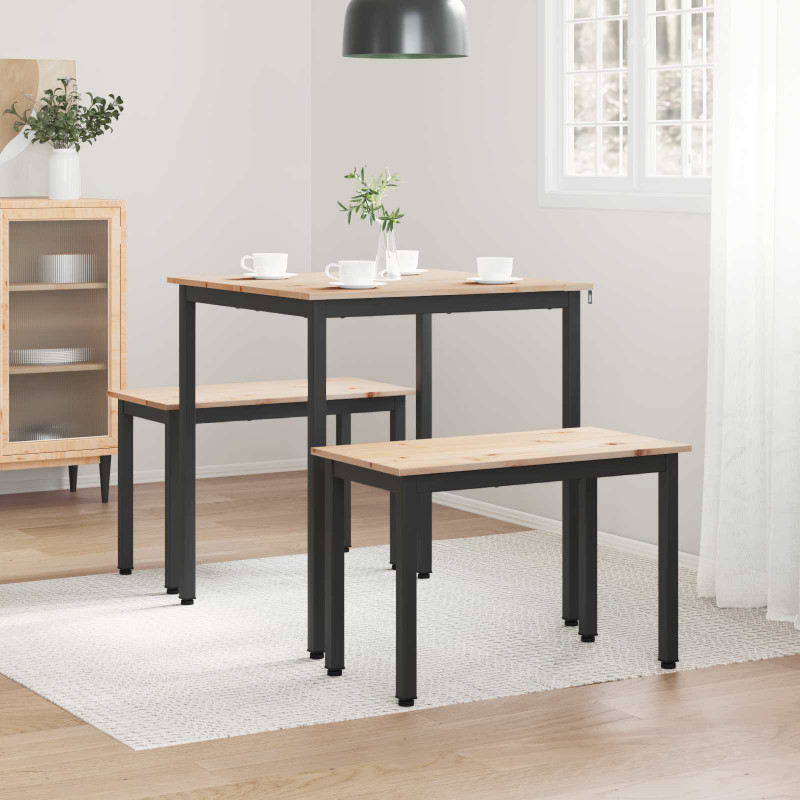 Stół jadalny Naturalny 70 x 70 x 75 cm Lite drewno sosnowe
