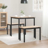 Stół jadalny Naturalny 70 x 70 x 75 cm Lite drewno sosnowe
