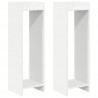 Stojak na rośliny z półką 2 pcs Biały 30 x 30 x 100 cm