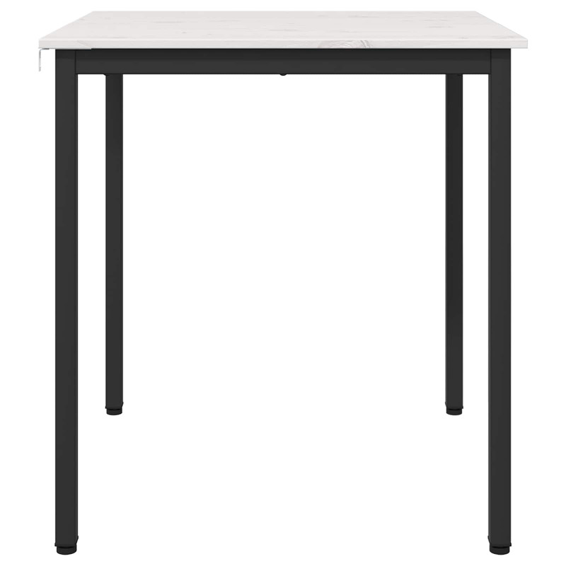 Stół jadalny Biały 70 x 70 x 75 cm Lite drewno sosnowe