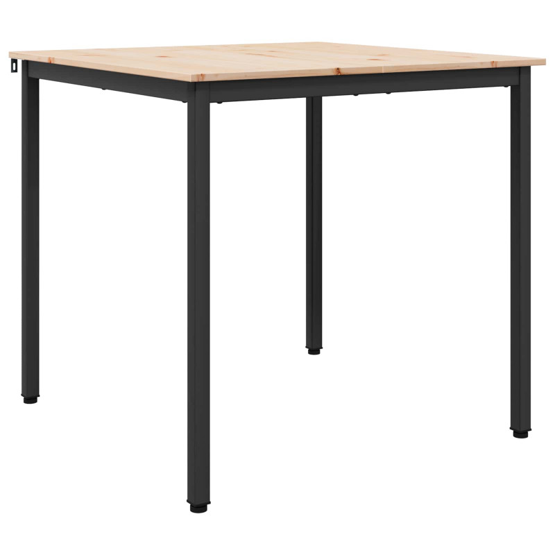 Stół jadalny Naturalny 80 x 80 x 75 cm Lite drewno sosnowe