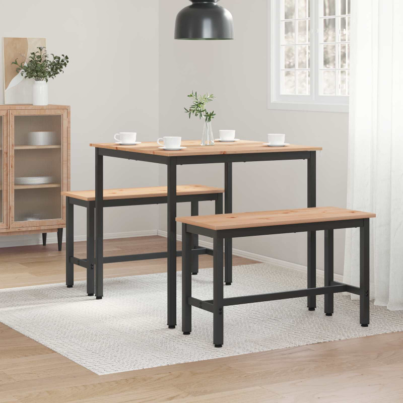 Stół jadalny Naturalny 80 x 80 x 75 cm Lite drewno sosnowe