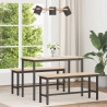 Stół jadalny Naturalny 110 x 55 x 75 cm Lite drewno sosnowe