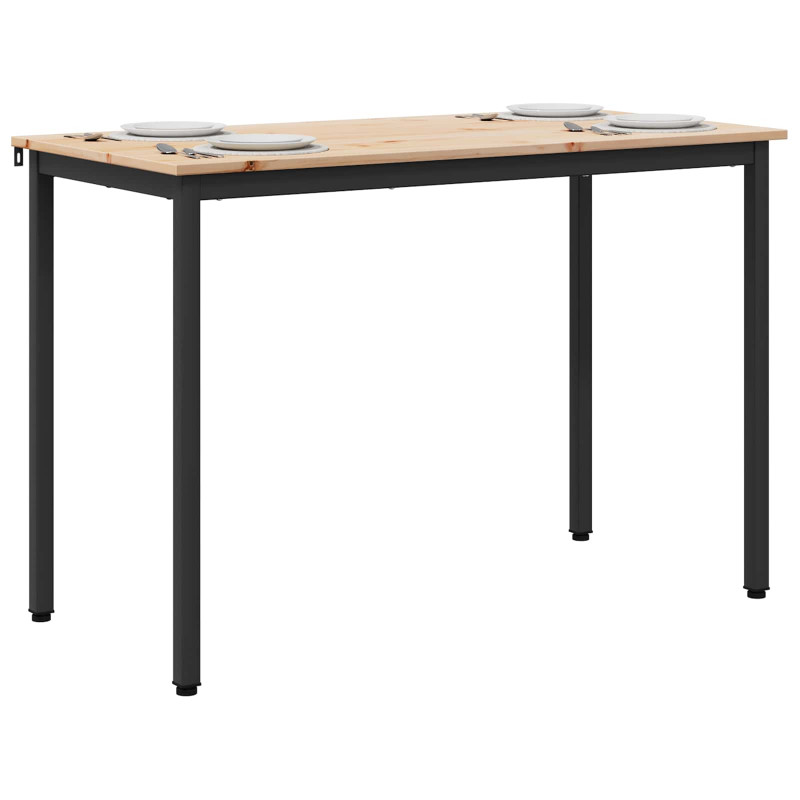 Stół jadalny Naturalny 110 x 55 x 75 cm Lite drewno sosnowe