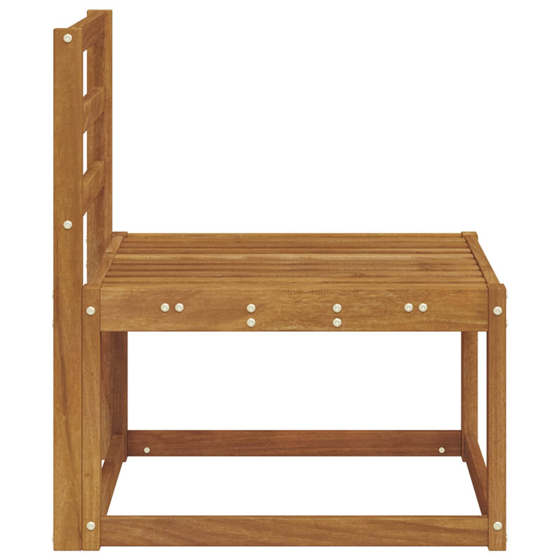 Środkowa sofa ogrodowa Lite Drewno Akacji Naturalny