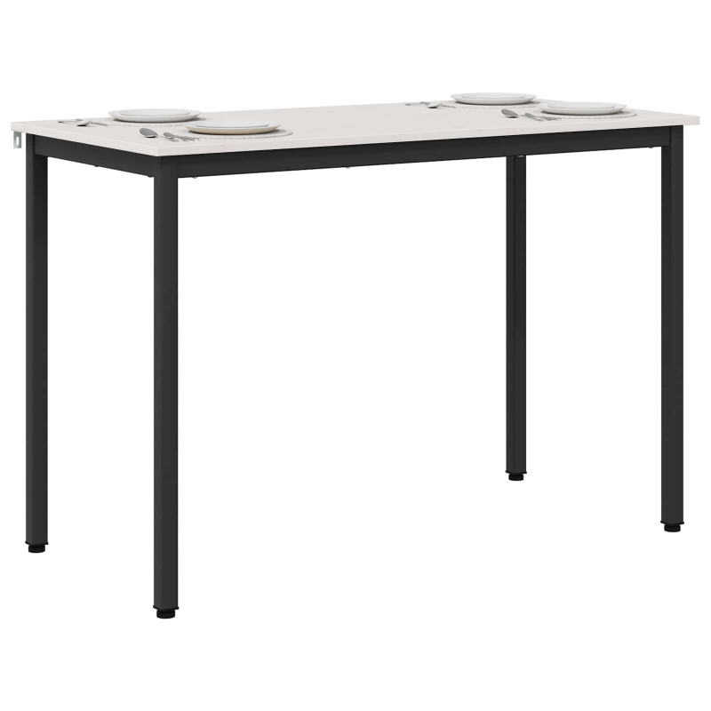 Stół jadalny Biały 110 x 55 x 75 cm Lite drewno sosnowe