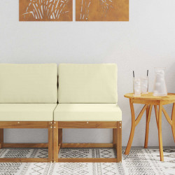 Środkowa sofa ogrodowa Lite Drewno Akacji