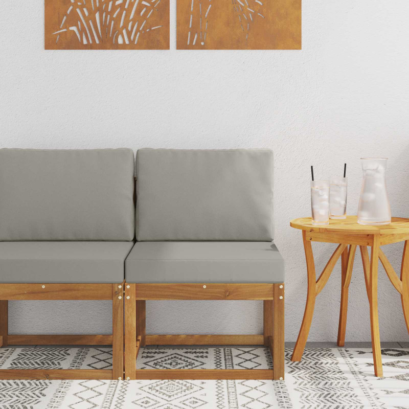 Środkowa sofa ogrodowa Lite Drewno Akacji