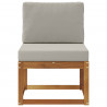 Środkowa sofa ogrodowa Lite Drewno Akacji