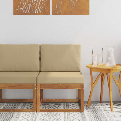 Środkowa sofa ogrodowa Lite Drewno Akacji
