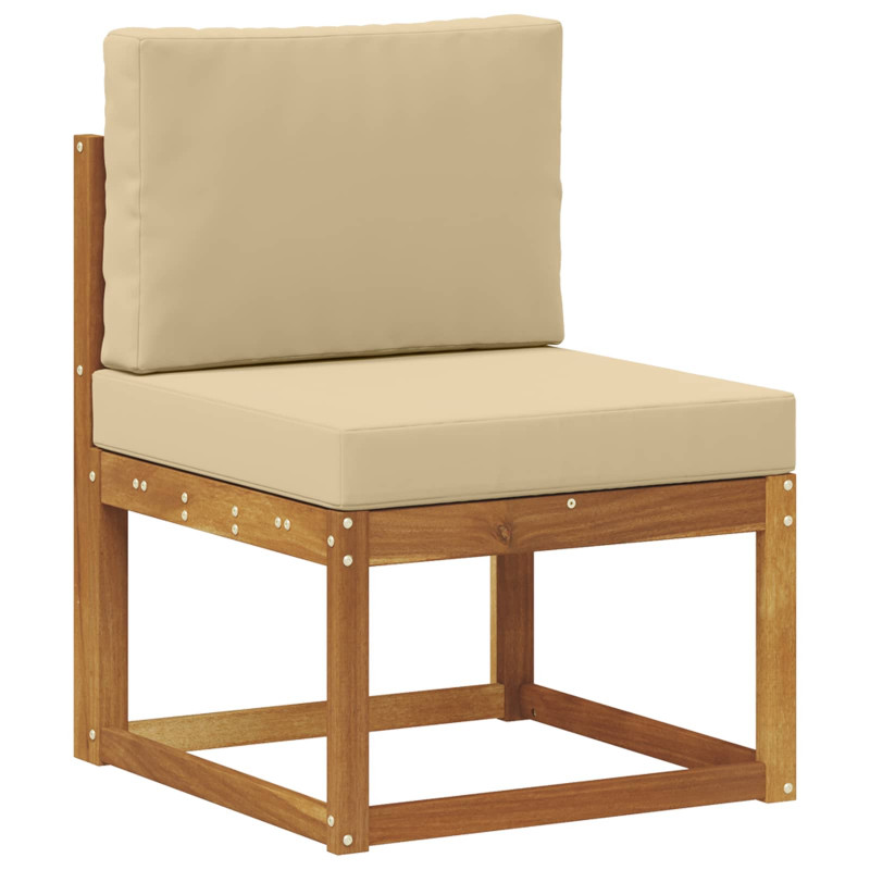 Środkowa sofa ogrodowa Lite Drewno Akacji