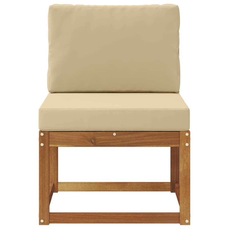 Środkowa sofa ogrodowa Lite Drewno Akacji