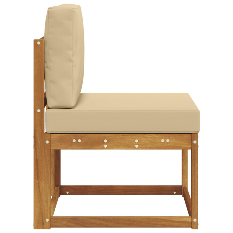 Środkowa sofa ogrodowa Lite Drewno Akacji