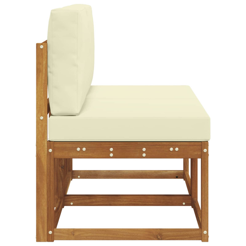 2 Sztuka Środkowa sofa ogrodowa Lite Drewno Akacji