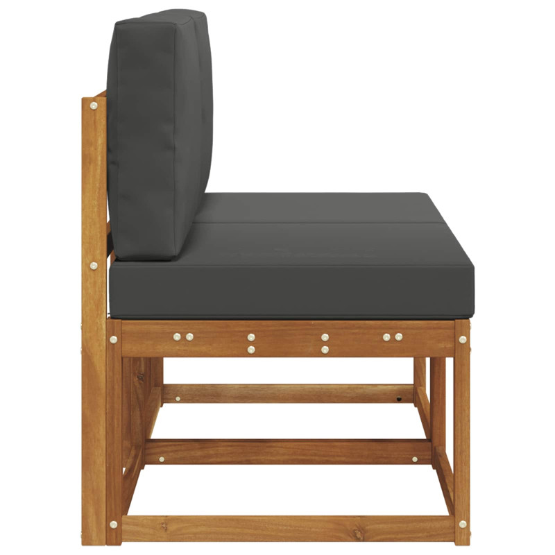 2 Sztuka Środkowa sofa ogrodowa Lite Drewno Akacji