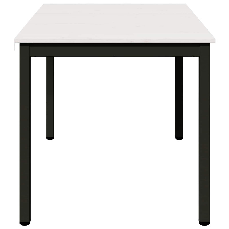 Stół jadalny Biały 140 x 80 x 75 cm Lite drewno sosnowe