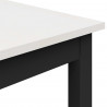 Stół jadalny Biały 140 x 80 x 75 cm Lite drewno sosnowe