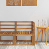 Sofa narożna na zewnątrz Lite Drewno Akacji Naturalny
