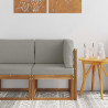 Sofa narożna na zewnątrz Lite Drewno Akacji