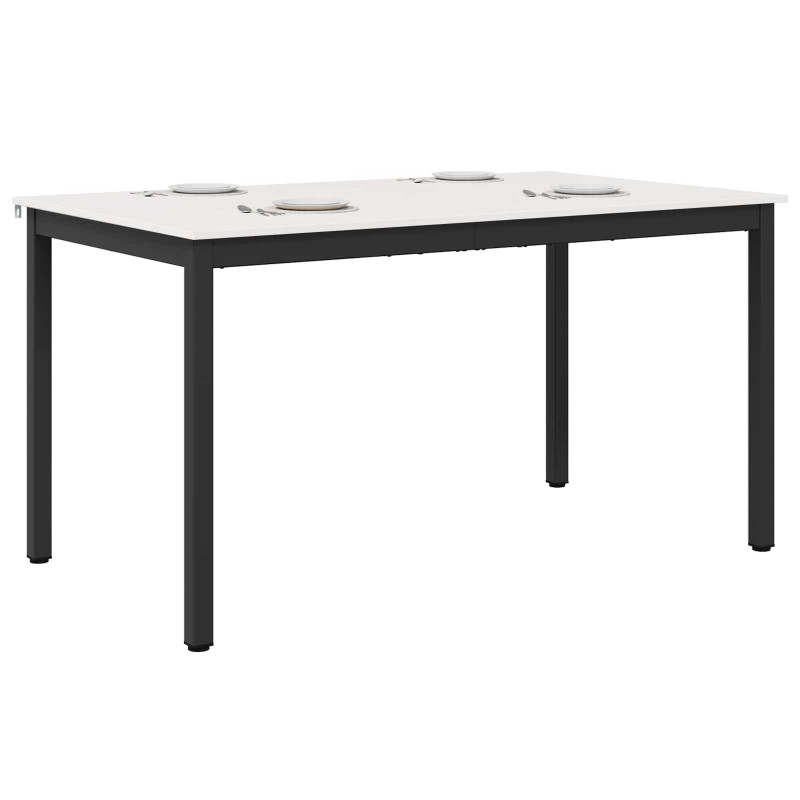 Stół jadalny Biały 150 x 90 x 75 cm Lite drewno sosnowe