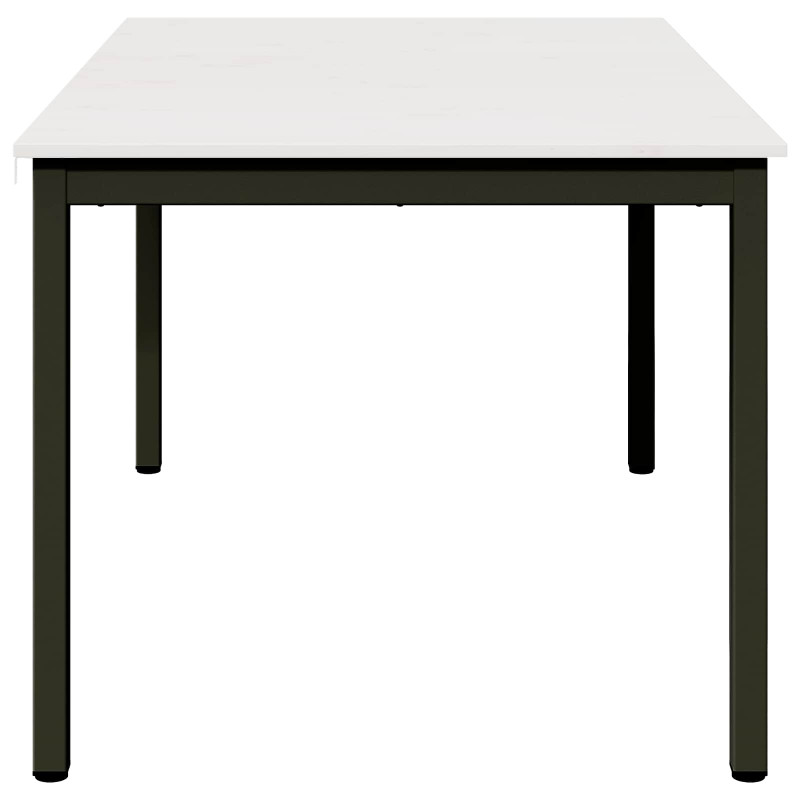 Stół jadalny Biały 150 x 90 x 75 cm Lite drewno sosnowe
