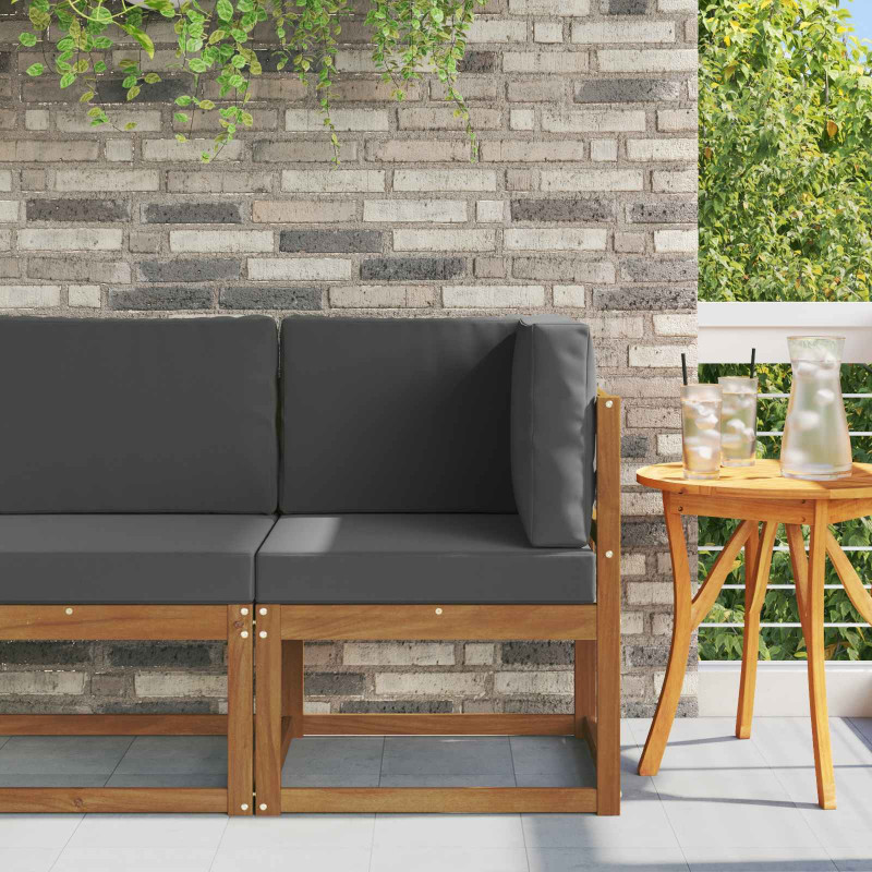 Sofa narożna na zewnątrz Lite Drewno Akacji