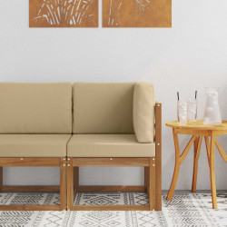 Sofa narożna na zewnątrz Lite Drewno Akacji