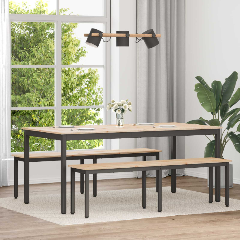 Stół jadalny Naturalny 180 x 90 x 75 cm Lite drewno sosnowe