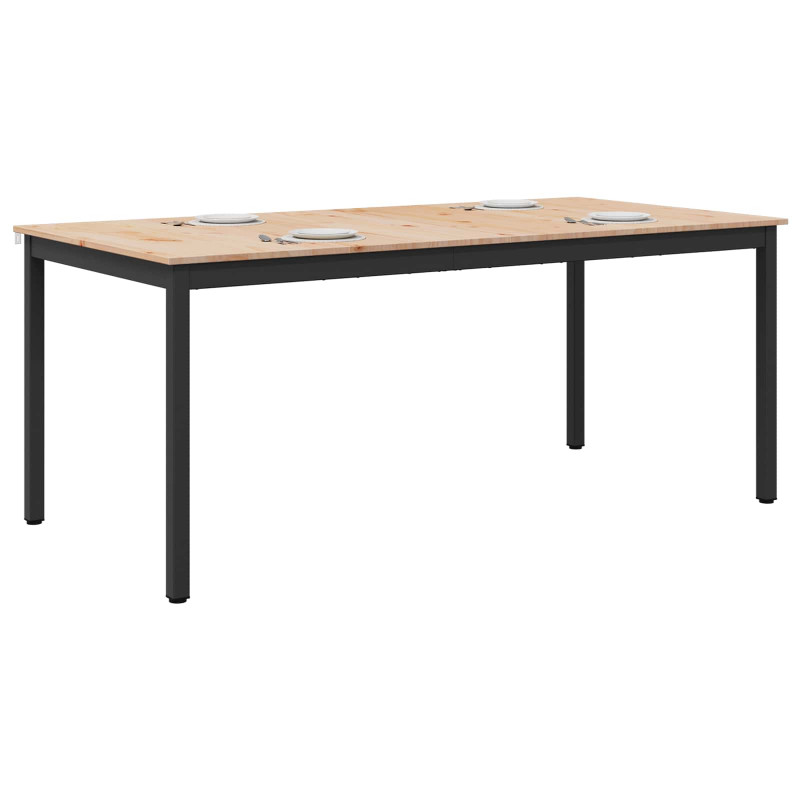 Stół jadalny Naturalny 180 x 90 x 75 cm Lite drewno sosnowe