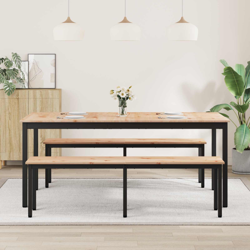 Stół jadalny Naturalny 180 x 90 x 75 cm Lite drewno sosnowe