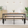 Stół jadalny Naturalny 180 x 90 x 75 cm Lite drewno sosnowe