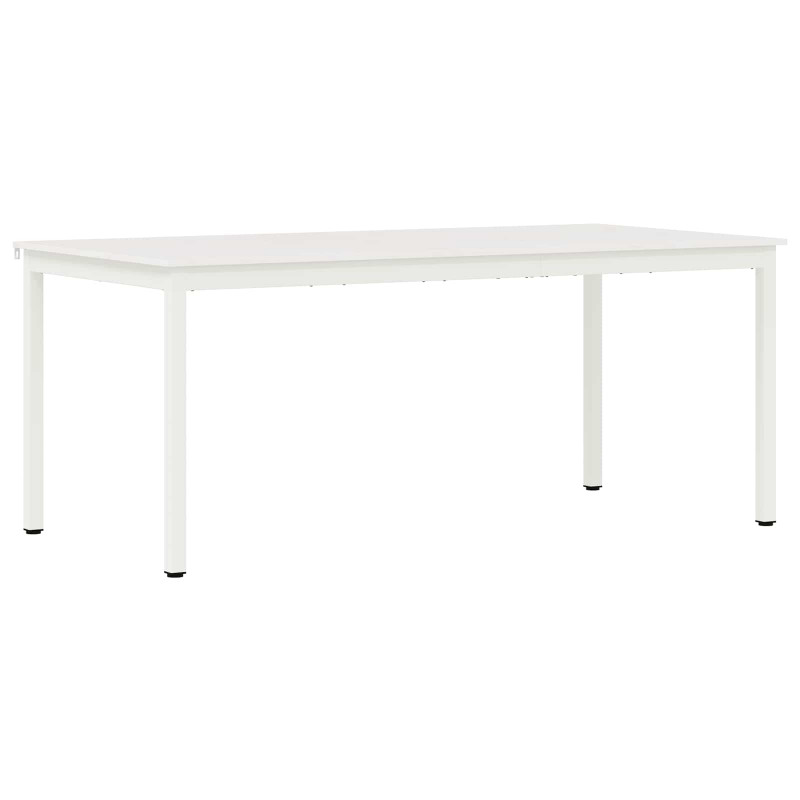 Stół jadalny Biały 180 x 90 x 75 cm Lite drewno sosnowe
