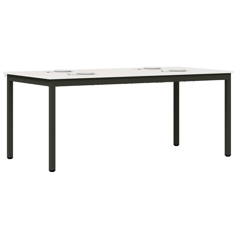 Stół jadalny Biały 180 x 90 x 75 cm Lite drewno sosnowe