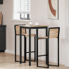 Stół barowy Naturalny 60 x 60 x 105 cm Lite drewno sosnowe