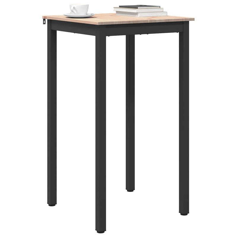 Stół barowy Naturalny 60 x 60 x 105 cm Lite drewno sosnowe
