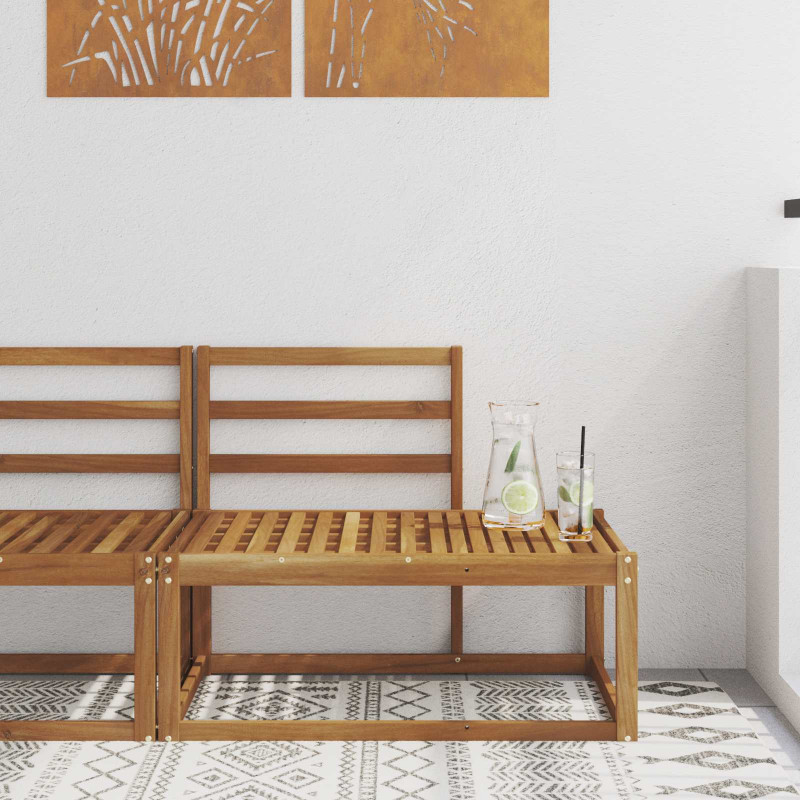 Sofa końcowa na zewnątrz Naturalny 91 x 63 x 73 cm