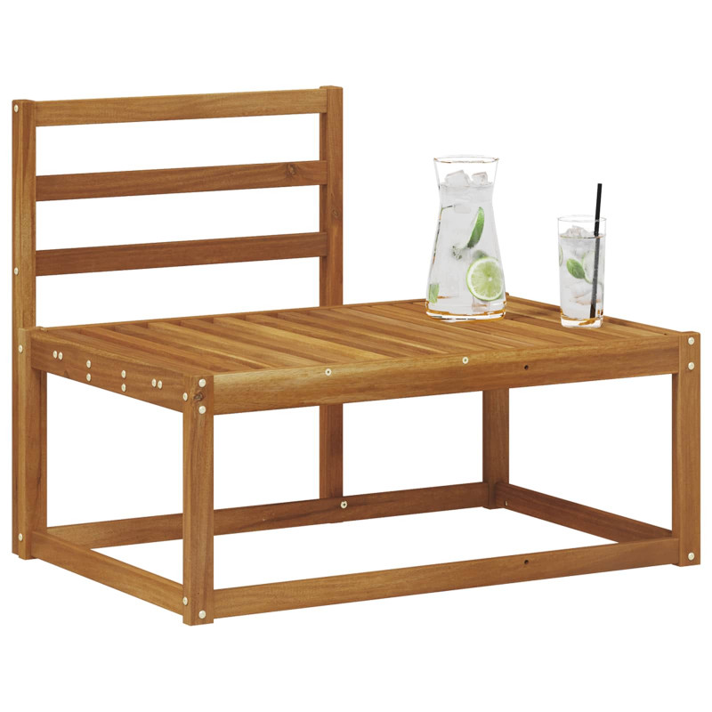 Sofa końcowa na zewnątrz Naturalny 91 x 63 x 73 cm