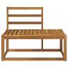 Sofa końcowa na zewnątrz Naturalny 91 x 63 x 73 cm