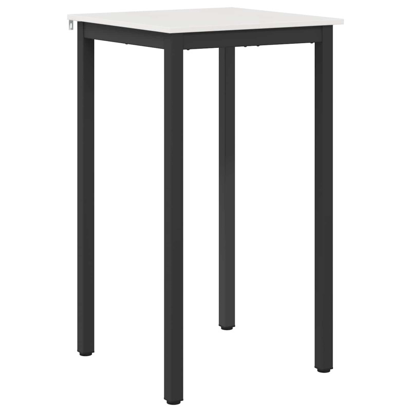 Stół barowy Biały 60 x 60 x 105 cm Lite drewno sosnowe