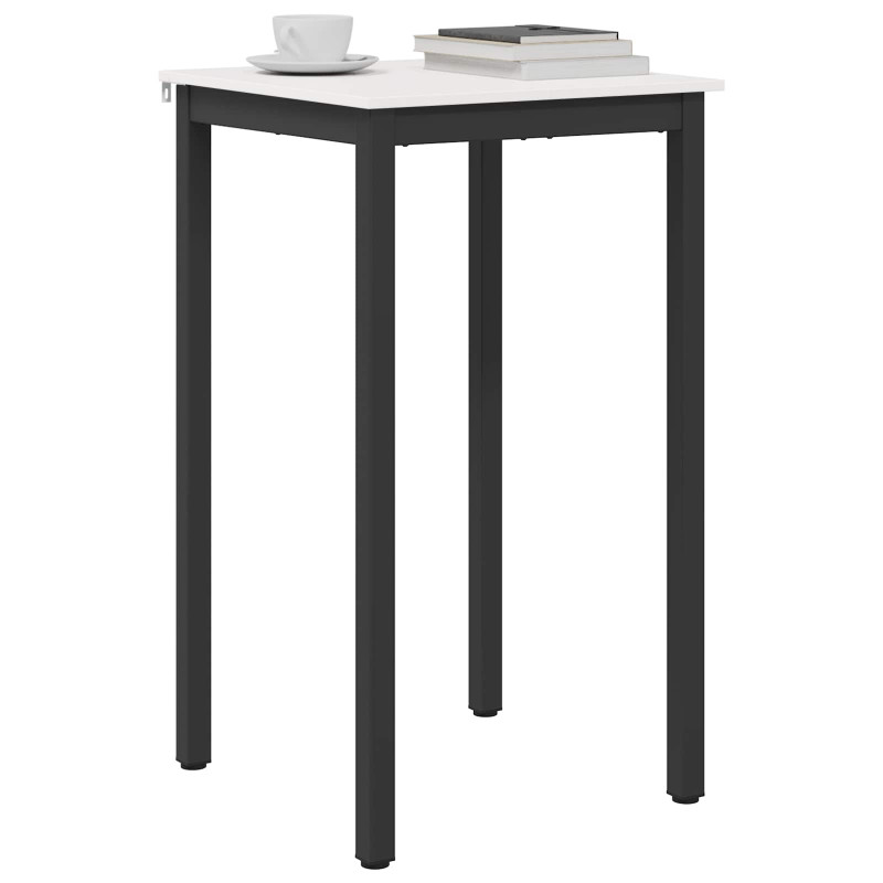 Stół barowy Biały 60 x 60 x 105 cm Lite drewno sosnowe