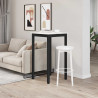Stół barowy Biały 60 x 60 x 105 cm Lite drewno sosnowe