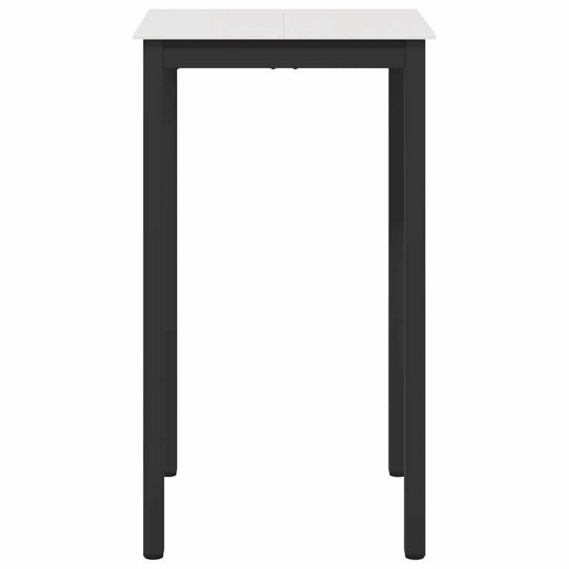 Stół barowy Biały 60 x 60 x 105 cm Lite drewno sosnowe