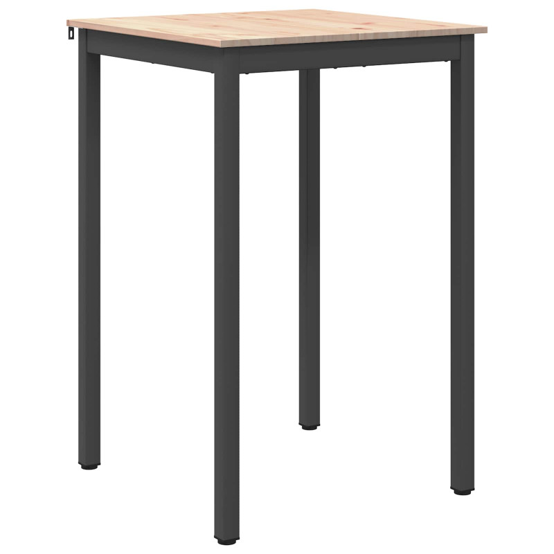 Stół barowy Naturalny 70 x 70 x 105 cm Lite drewno sosnowe