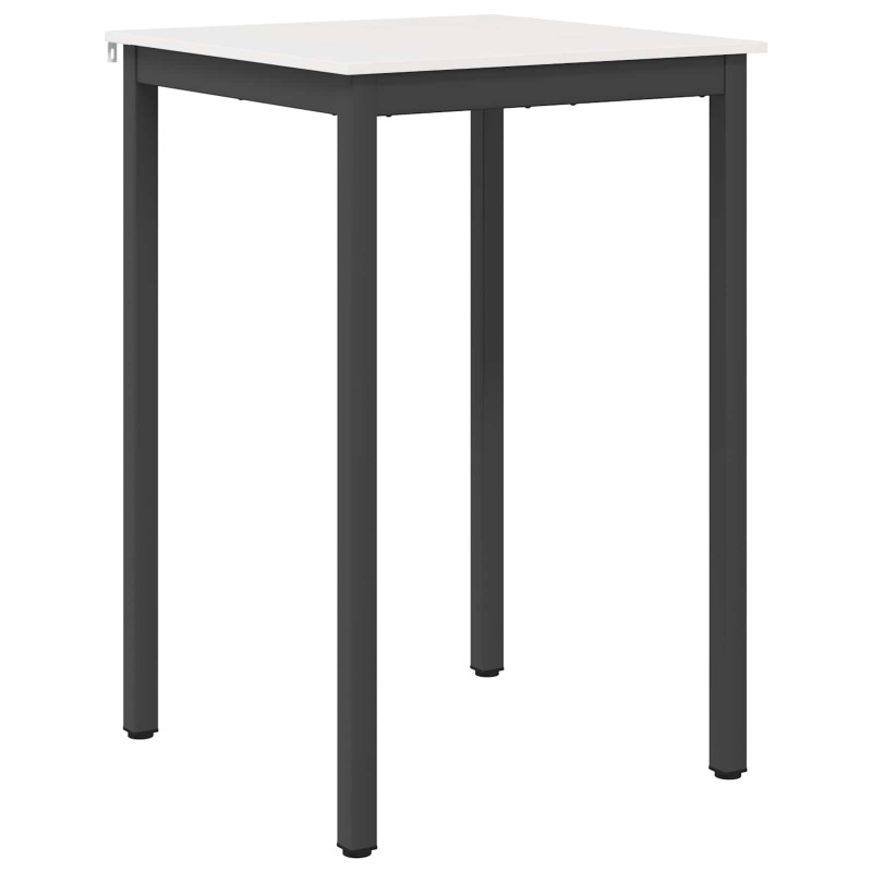 Stół barowy Biały 70 x 70 x 105 cm Lite drewno sosnowe